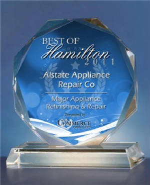 THIS IS OUR 2011 AWARD FOR BEST SERVICE IN HAMILTON OHIO